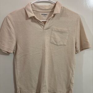 Old Navy Beige Polo Shirt